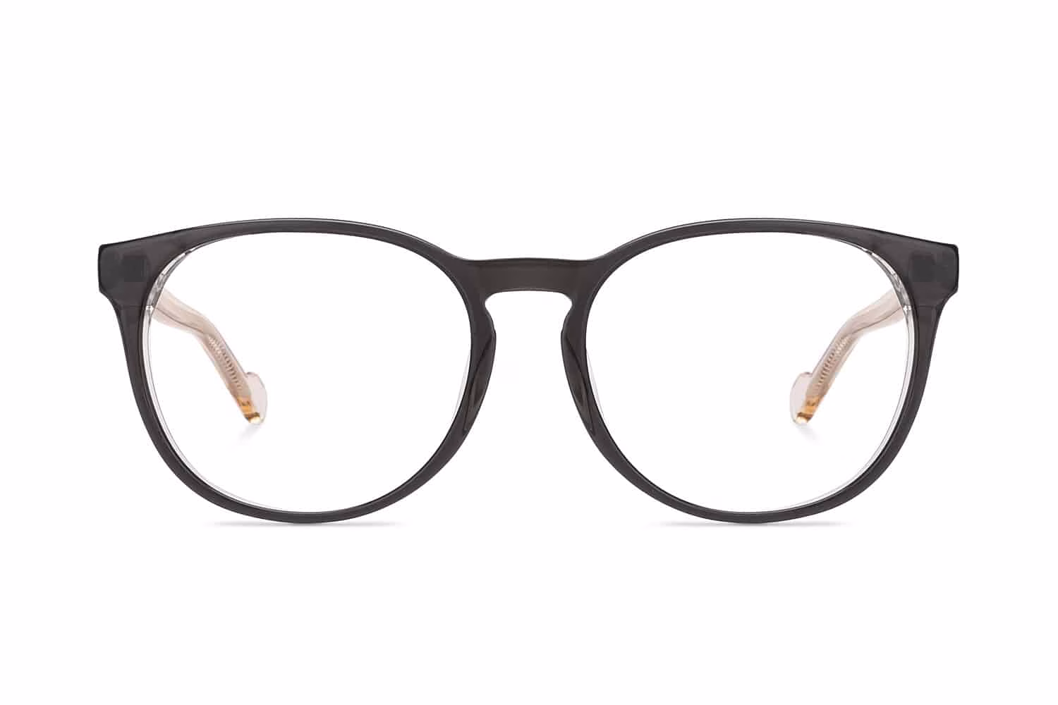 Black Full Rim Round Eyeglasses P133