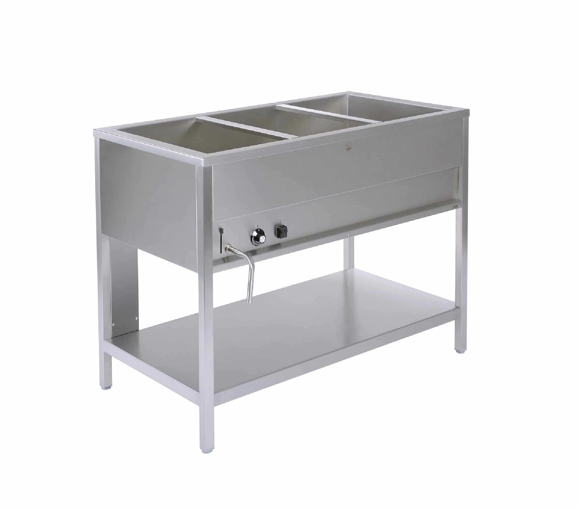 Freistehendes Bain-Marie 1 Fach (3xGN1/1), Rahmenbauart