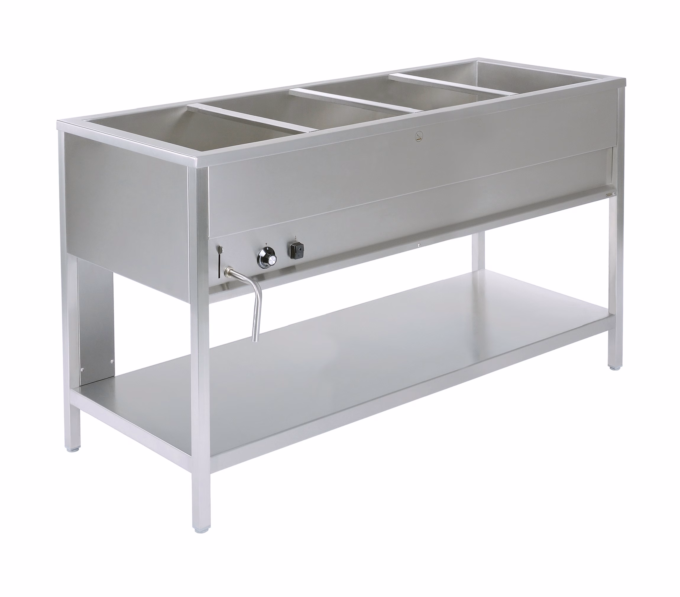 Freistehendes Bain-Marie 1 Fach (4xGN1/1), Rahmenbauart