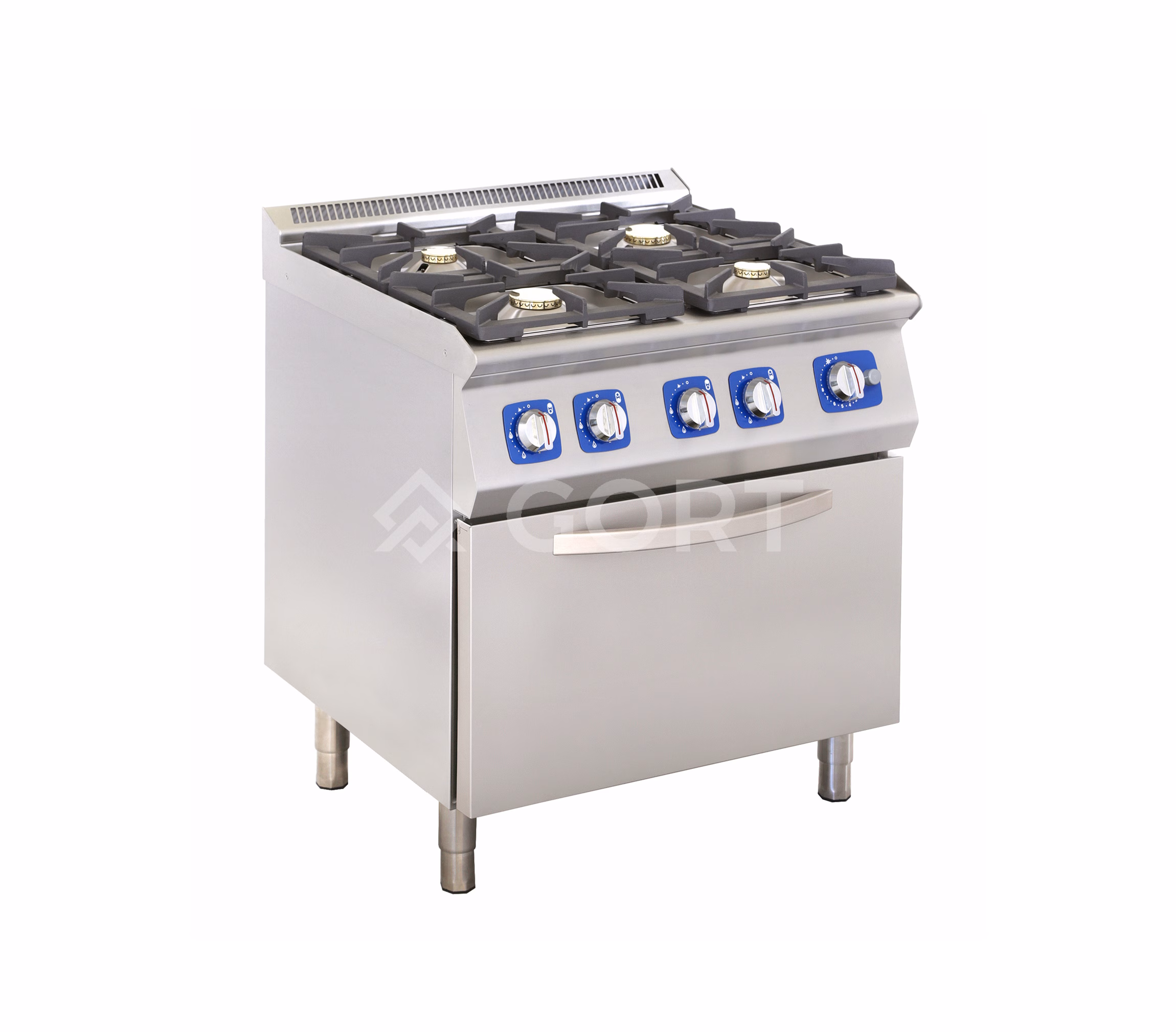 4-Brenner-Gasherd mit Gasofen