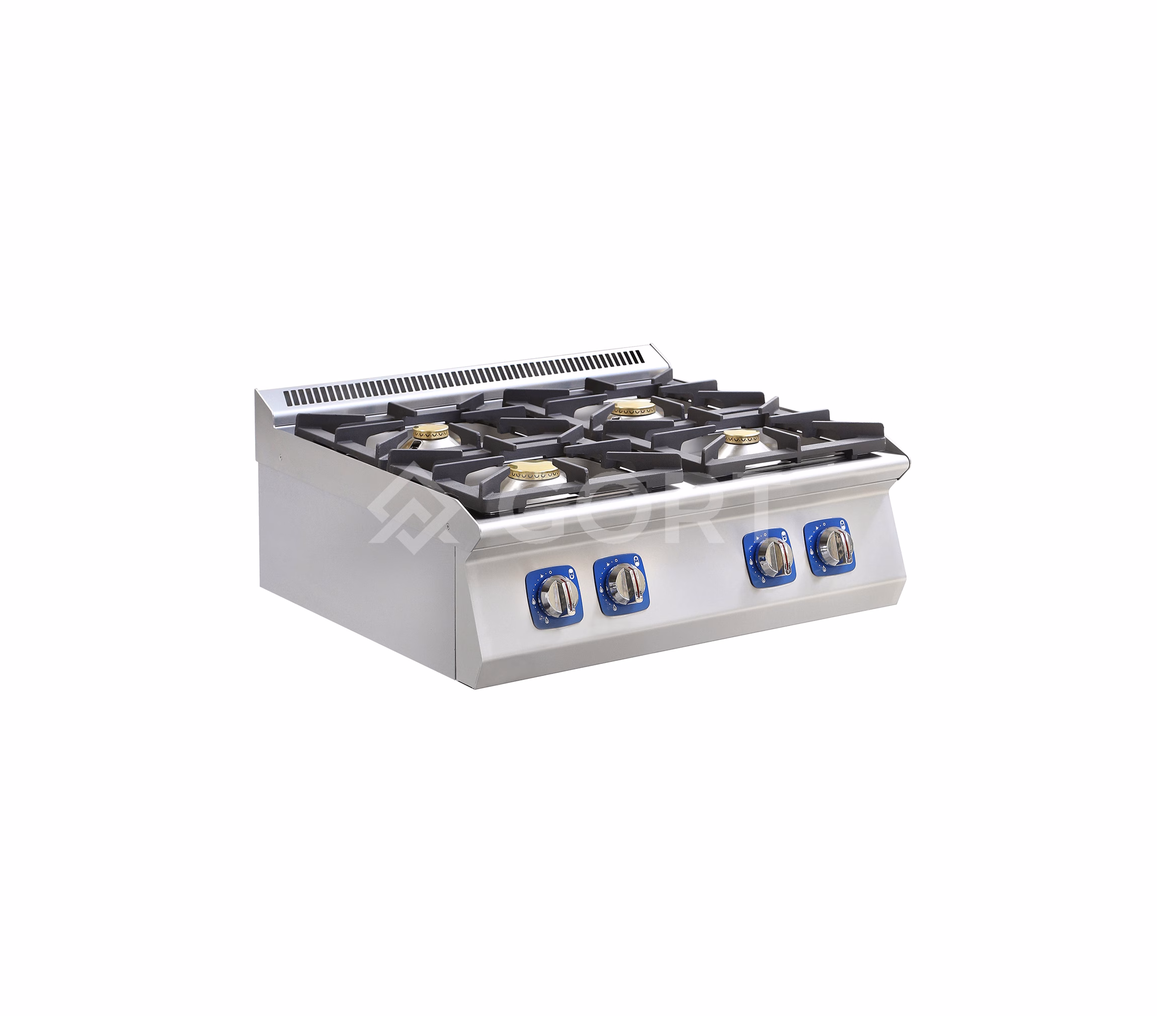4-Brenner-Gas-Kochfeld Edelstahl