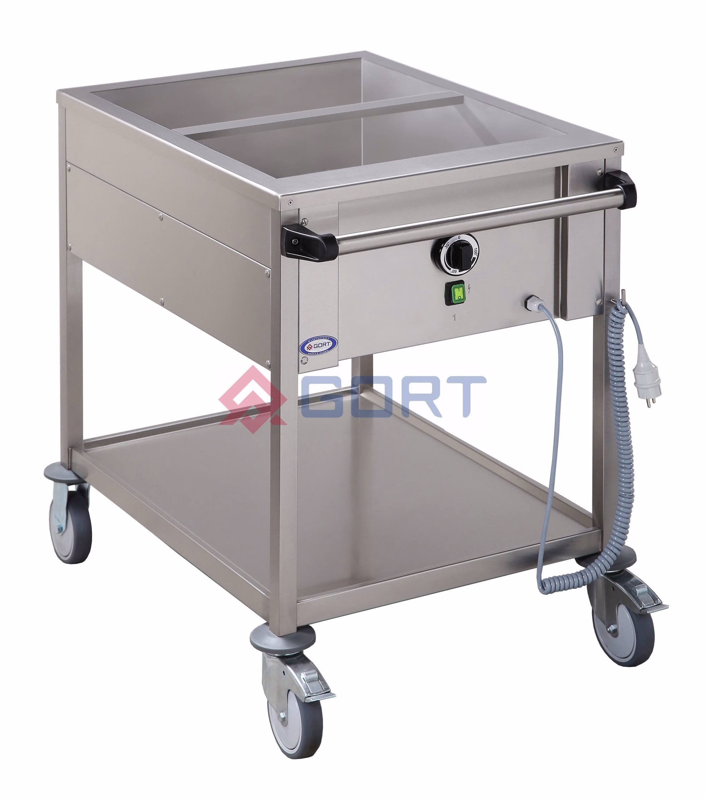 Bain-Marie-Wagen mit 1 Becken (2xGN1/1), Gestelltyp