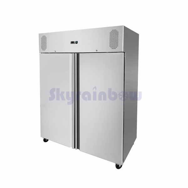 Edelstahltiefkühlschrank, Inhalt 1333 Liter, GN2/1, Energie-Effizienz A